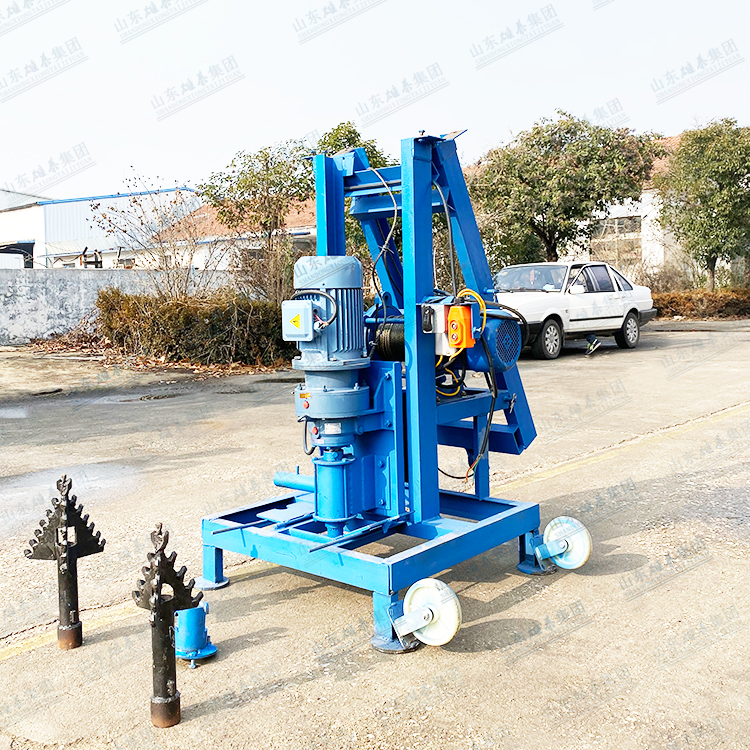 Three phase electric well drilling machine