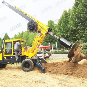 wheeled rotary drilling rig